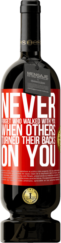 «他の人があなたに背を向けたときにあなたと一緒に歩いた人を忘れないでください» プレミアム版 MBS® 予約する