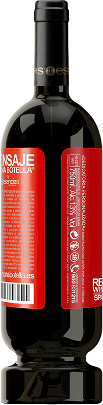 49,95 € | Vino rosso Edizione Premium MBS® Riserva Il cuore dovrebbe avere le opzioni: Elimina contatto, Blocca utente, Cancella cronologia! Etichetta Rossa. Etichetta personalizzabile Riserva 12 Mesi Raccogliere 2016 Tempranillo