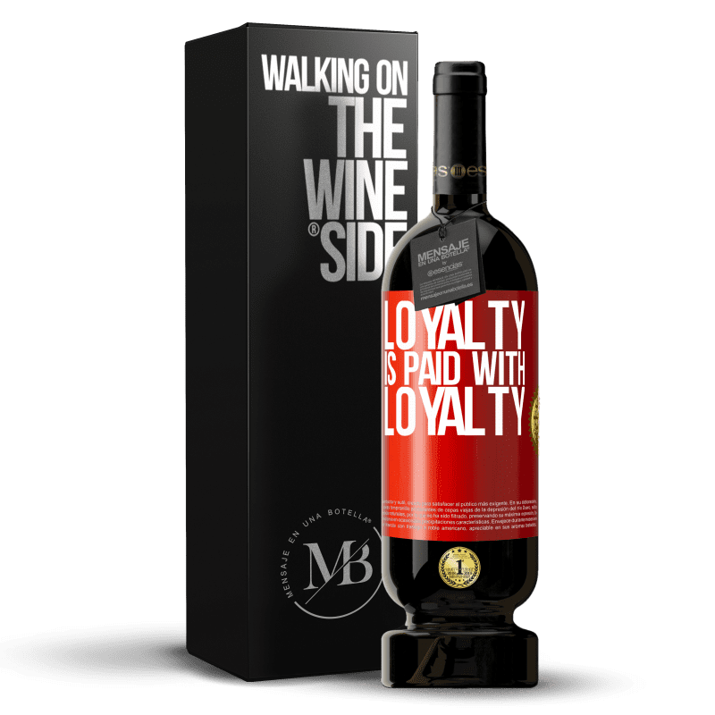 49,95 € Free Shipping | Red Wine Premium Edition MBS® Reserve Loyalty is paid with loyalty Red Label. Customizable label Reserve 12 Months Harvest 2015 Tempranillo