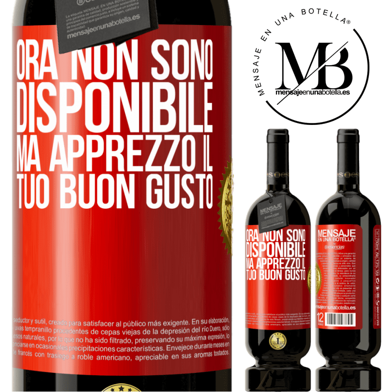 49,95 € Spedizione Gratuita | Vino rosso Edizione Premium MBS® Riserva Ora non sono disponibile, ma apprezzo il tuo buon gusto Etichetta Rossa. Etichetta personalizzabile Riserva 12 Mesi Raccogliere 2015 Tempranillo