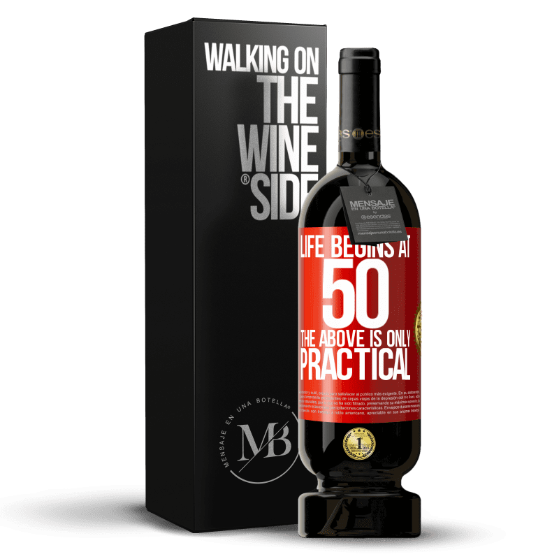 49,95 € Free Shipping | Red Wine Premium Edition MBS® Reserve Life begins at 50, the above is only practical Red Label. Customizable label Reserve 12 Months Harvest 2014 Tempranillo