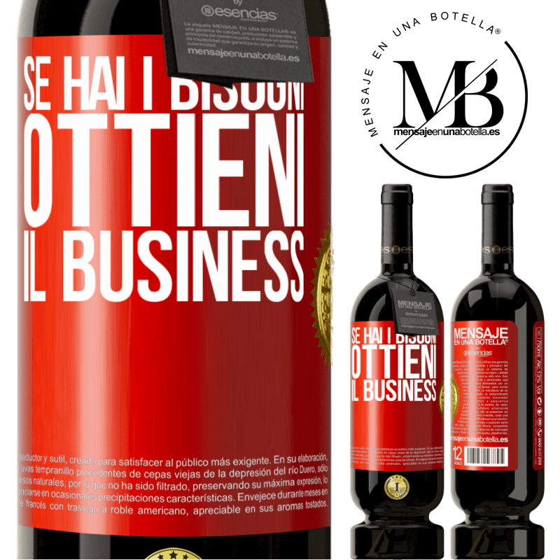 49,95 € Spedizione Gratuita | Vino rosso Edizione Premium MBS® Riserva Se hai i bisogni, ottieni il business Etichetta Rossa. Etichetta personalizzabile Riserva 12 Mesi Raccogliere 2014 Tempranillo