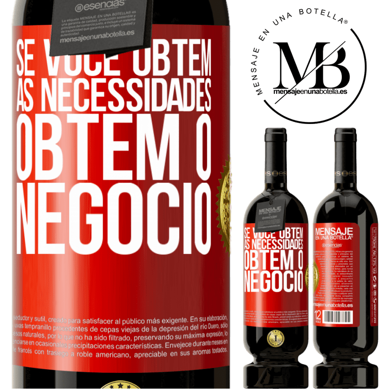 49,95 € Envio grátis | Vinho tinto Edição Premium MBS® Reserva Se você obtém as necessidades, obtém o negócio Etiqueta Vermelha. Etiqueta personalizável Reserva 12 Meses Colheita 2014 Tempranillo