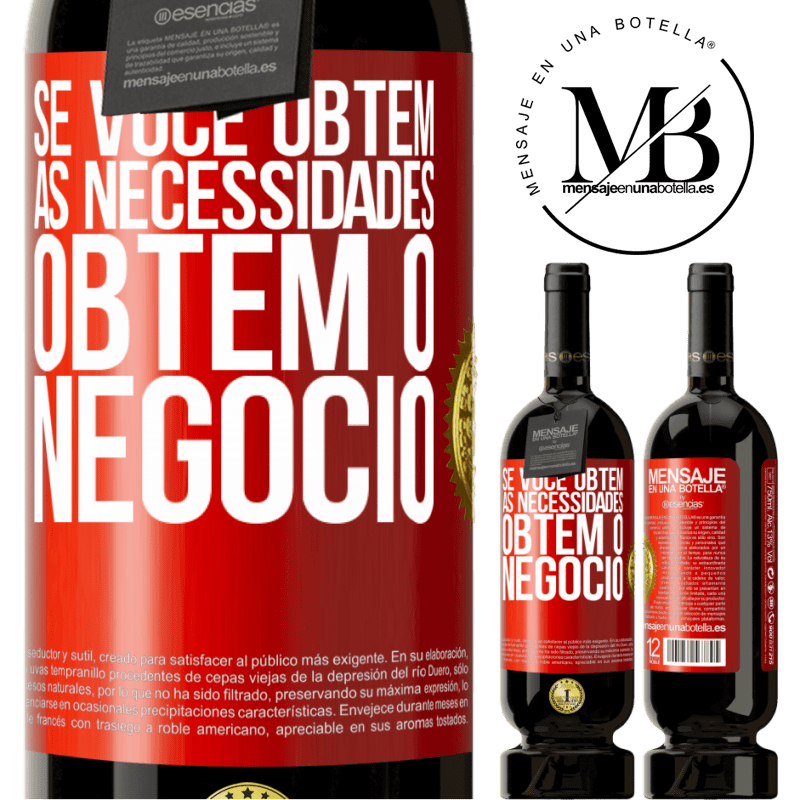 49,95 € Envio grátis | Vinho tinto Edição Premium MBS® Reserva Se você obtém as necessidades, obtém o negócio Etiqueta Vermelha. Etiqueta personalizável Reserva 12 Meses Colheita 2016 Tempranillo