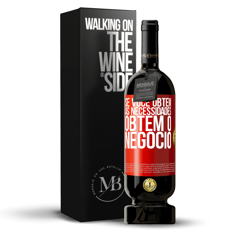 49,95 € Envio grátis | Vinho tinto Edição Premium MBS® Reserva Se você obtém as necessidades, obtém o negócio Etiqueta Vermelha. Etiqueta personalizável Reserva 12 Meses Colheita 2015 Tempranillo