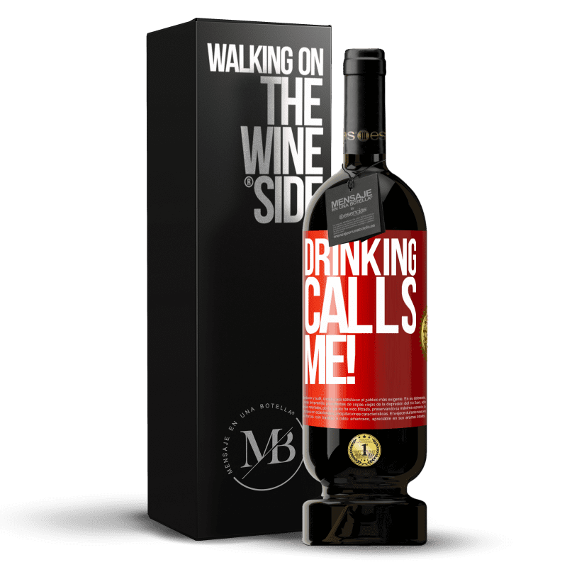 49,95 € Free Shipping | Red Wine Premium Edition MBS® Reserve drinking calls me! Red Label. Customizable label Reserve 12 Months Harvest 2015 Tempranillo