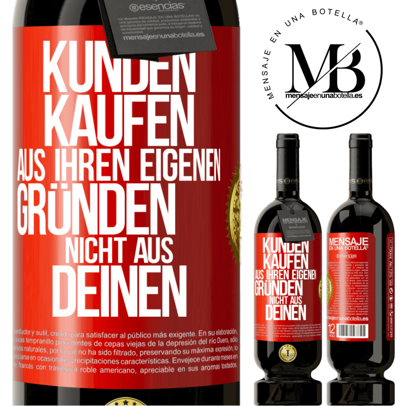 49,95 € Kostenloser Versand | Rotwein Premium Ausgabe MBS® Reserve Kunden kaufen aus ihren eigenen Gründen, nicht aus Deinen Rote Markierung. Anpassbares Etikett Reserve 12 Monate Ernte 2016 Tempranillo