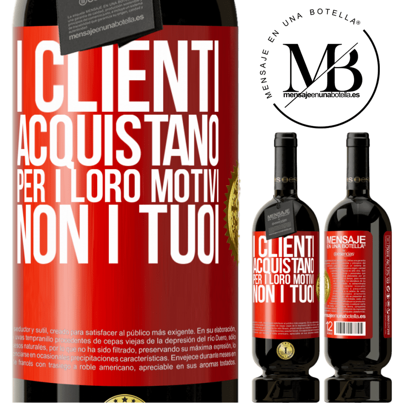 49,95 € Spedizione Gratuita | Vino rosso Edizione Premium MBS® Riserva I clienti acquistano per i loro motivi, non i tuoi Etichetta Rossa. Etichetta personalizzabile Riserva 12 Mesi Raccogliere 2014 Tempranillo