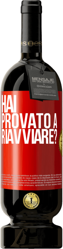 49,95 € Spedizione Gratuita | Vino rosso Edizione Premium MBS® Riserva hai provato a riavviare? Etichetta Rossa. Etichetta personalizzabile Riserva 12 Mesi Raccogliere 2016 Tempranillo
