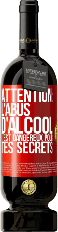 49,95 € | Vin rouge Édition Premium MBS® Réserve Attention: L'abus d'alcool est dangereux pour tes secrets Étiquette Rouge. Étiquette personnalisable Réserve 12 Mois Récolte 2015 Tempranillo