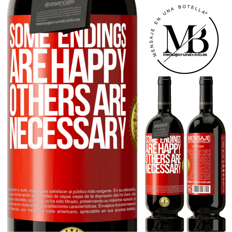 49,95 € Free Shipping | Red Wine Premium Edition MBS® Reserve Some endings are happy. Others are necessary Red Label. Customizable label Reserve 12 Months Harvest 2015 Tempranillo