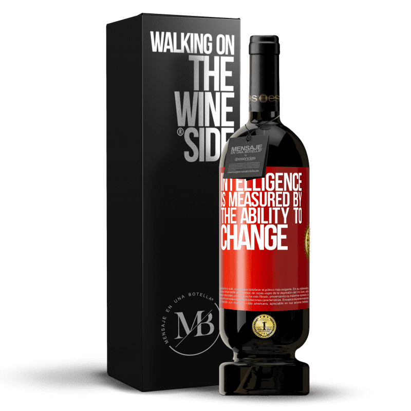 49,95 € Free Shipping | Red Wine Premium Edition MBS® Reserve Intelligence is measured by the ability to change Red Label. Customizable label Reserve 12 Months Harvest 2015 Tempranillo