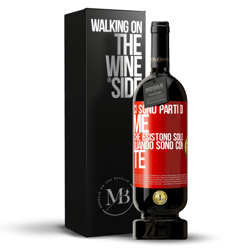 49,95 € Spedizione Gratuita | Vino rosso Edizione Premium MBS® Riserva Ci sono parti di me che esistono solo quando sono con te Etichetta Rossa. Etichetta personalizzabile Riserva 12 Mesi Raccogliere 2016 Tempranillo
