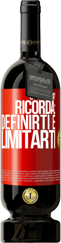 49,95 € Spedizione Gratuita | Vino rosso Edizione Premium MBS® Riserva come stai? Ricorda: definirti è limitarti Etichetta Rossa. Etichetta personalizzabile Riserva 12 Mesi Raccogliere 2015 Tempranillo