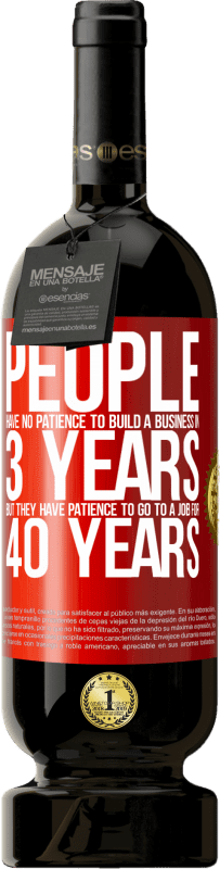 «People have no patience to build a business in 3 years. But he has patience to go to a job for 40 years» Premium Edition MBS® Reserve