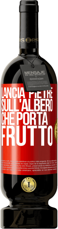 49,95 € Spedizione Gratuita | Vino rosso Edizione Premium MBS® Riserva Lancia pietre sull'albero che porta frutto Etichetta Rossa. Etichetta personalizzabile Riserva 12 Mesi Raccogliere 2016 Tempranillo