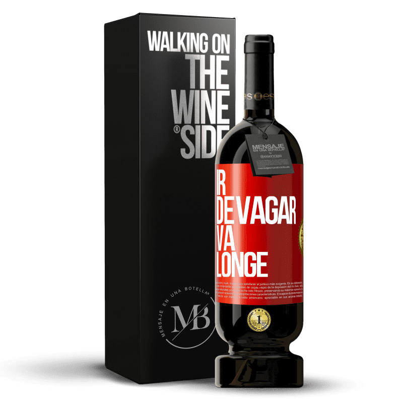 49,95 € Envio grátis | Vinho tinto Edição Premium MBS® Reserva Ir devagar. Vá longe Etiqueta Vermelha. Etiqueta personalizável Reserva 12 Meses Colheita 2016 Tempranillo