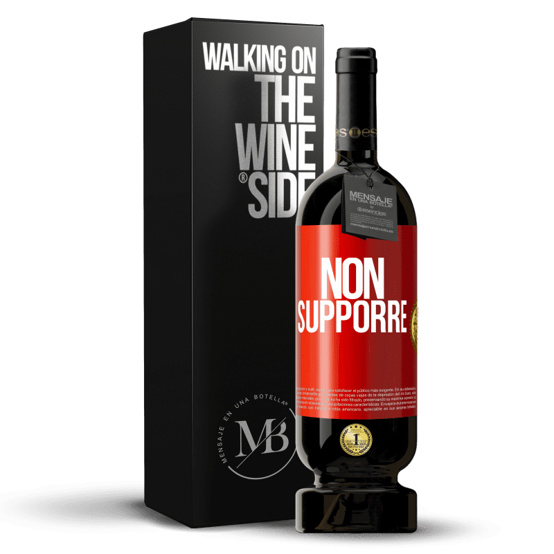 49,95 € Spedizione Gratuita | Vino rosso Edizione Premium MBS® Riserva Non supporre Etichetta Rossa. Etichetta personalizzabile Riserva 12 Mesi Raccogliere 2016 Tempranillo