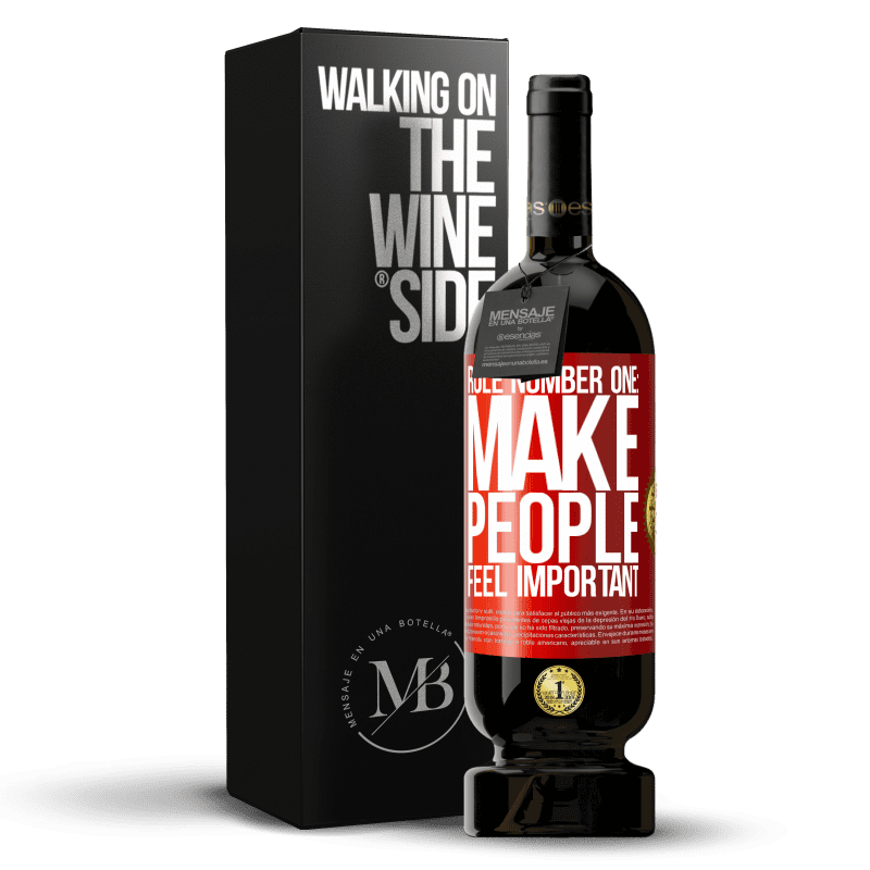 49,95 € Free Shipping | Red Wine Premium Edition MBS® Reserve Rule number one: make people feel important Red Label. Customizable label Reserve 12 Months Harvest 2014 Tempranillo