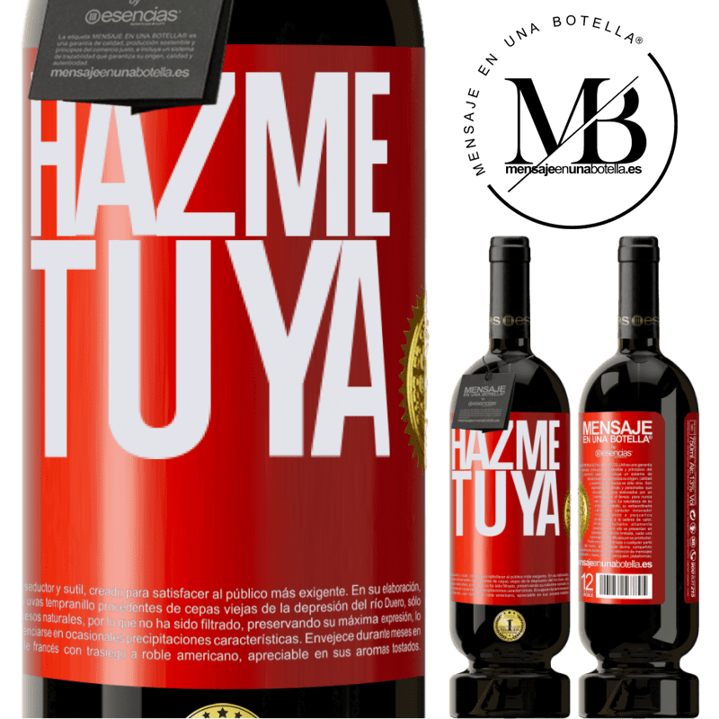 49,95 € Envío gratis | Vino Tinto Edición Premium MBS® Reserva Hazme tuya Etiqueta Roja. Etiqueta personalizable Reserva 12 Meses Cosecha 2015 Tempranillo