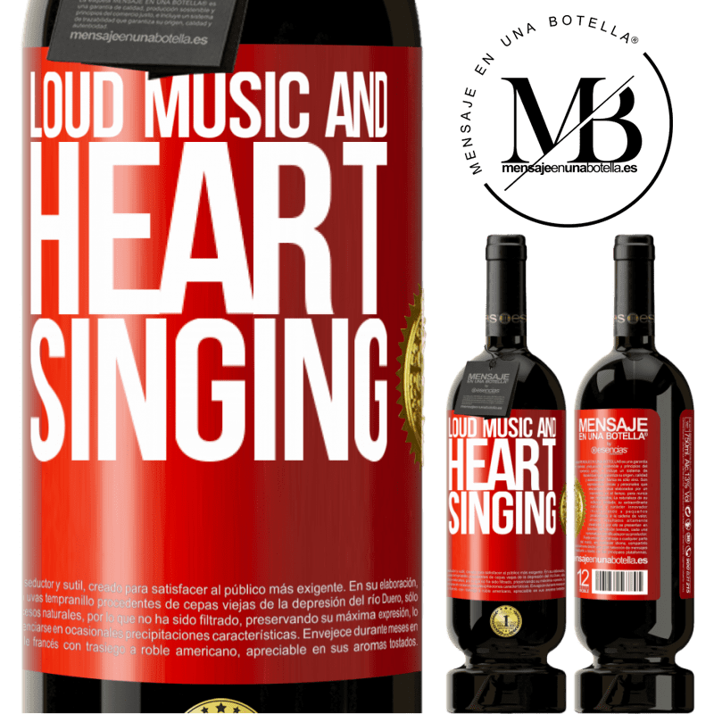 49,95 € Free Shipping | Red Wine Premium Edition MBS® Reserve The loud music and the heart singing Red Label. Customizable label Reserve 12 Months Harvest 2014 Tempranillo