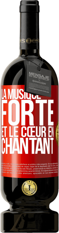 49,95 € Envoi gratuit | Vin rouge Édition Premium MBS® Réserve La musique forte et le cœur en chantant Étiquette Rouge. Étiquette personnalisable Réserve 12 Mois Récolte 2015 Tempranillo