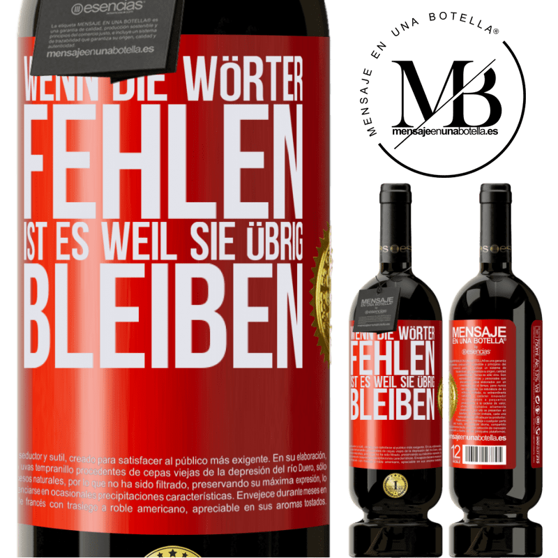 49,95 € Kostenloser Versand | Rotwein Premium Ausgabe MBS® Reserve Wenn die Wörter fehlen, ist es, weil sie überflüssig sind Rote Markierung. Anpassbares Etikett Reserve 12 Monate Ernte 2014 Tempranillo