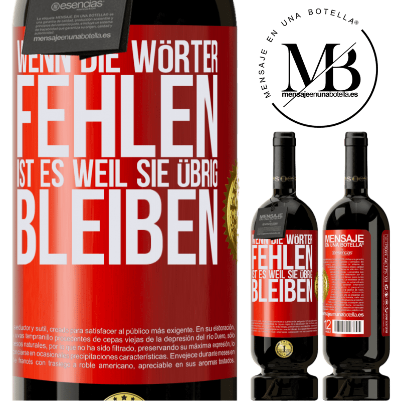 49,95 € Kostenloser Versand | Rotwein Premium Ausgabe MBS® Reserve Wenn die Wörter fehlen, ist es, weil sie überflüssig sind Rote Markierung. Anpassbares Etikett Reserve 12 Monate Ernte 2016 Tempranillo