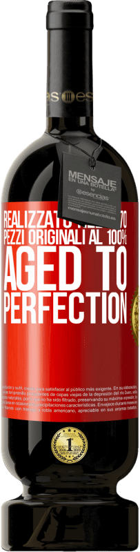 49,95 € | Vino rosso Edizione Premium MBS® Riserva Realizzato nel 1970, pezzi originali al 100%. Aged to perfection Etichetta Rossa. Etichetta personalizzabile Riserva 12 Mesi Raccogliere 2014 Tempranillo