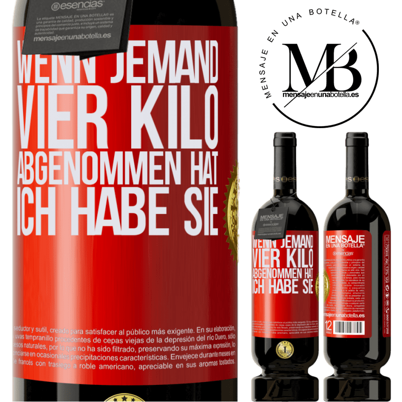 49,95 € Kostenloser Versand | Rotwein Premium Ausgabe MBS® Reserve Wenn jemand vier Kilo abgenommen hat, ich habe sie Rote Markierung. Anpassbares Etikett Reserve 12 Monate Ernte 2015 Tempranillo