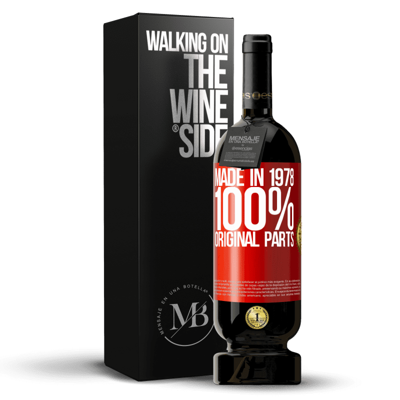 49,95 € Free Shipping | Red Wine Premium Edition MBS® Reserve Made in 1978. 100% original parts Red Label. Customizable label Reserve 12 Months Harvest 2014 Tempranillo