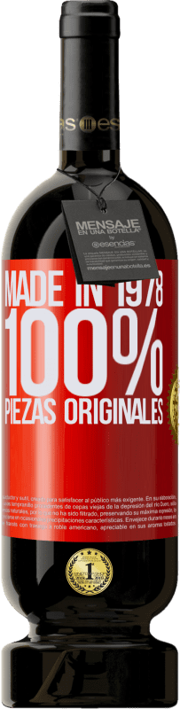 49,95 € | Vino Tinto Edición Premium MBS® Reserva Made in 1978. 100% piezas originales Etiqueta Roja. Etiqueta personalizable Reserva 12 Meses Cosecha 2014 Tempranillo