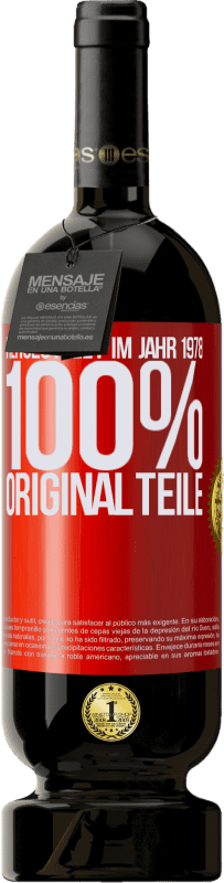 49,95 € | Rotwein Premium Ausgabe MBS® Reserve Hergestellt im Jahr 1978. 100% Originalteile Rote Markierung. Anpassbares Etikett Reserve 12 Monate Ernte 2015 Tempranillo