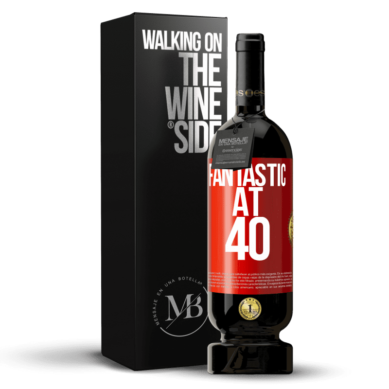 29,95 € Free Shipping | Red Wine Premium Edition MBS® Reserva Fantastic at 40 Red Label. Customizable label Reserva 12 Months Harvest 2014 Tempranillo