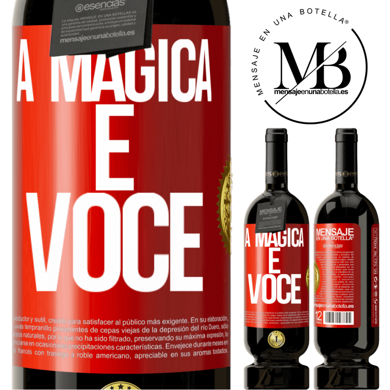 49,95 € Envio grátis | Vinho tinto Edição Premium MBS® Reserva A mágica é você Etiqueta Vermelha. Etiqueta personalizável Reserva 12 Meses Colheita 2015 Tempranillo