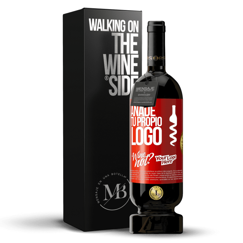 49,95 € Envío gratis | Vino Tinto Edición Premium MBS® Reserva Añade tu propio logo Etiqueta Roja. Etiqueta personalizable Reserva 12 Meses Cosecha 2015 Tempranillo