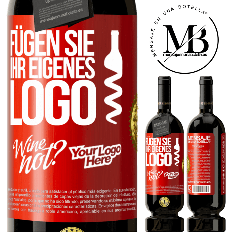 49,95 € Kostenloser Versand | Rotwein Premium Ausgabe MBS® Reserve Füge dein eigenes Logo hinzu Rote Markierung. Anpassbares Etikett Reserve 12 Monate Ernte 2015 Tempranillo