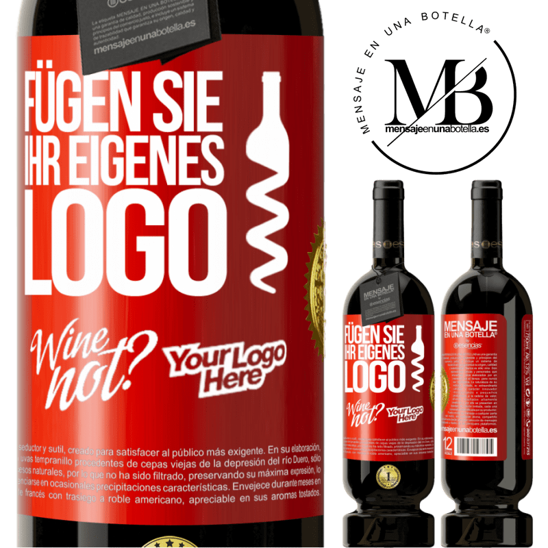 49,95 € Kostenloser Versand | Rotwein Premium Ausgabe MBS® Reserve Füge dein eigenes Logo hinzu Rote Markierung. Anpassbares Etikett Reserve 12 Monate Ernte 2016 Tempranillo