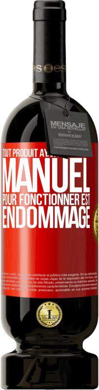 Envoi gratuit | Vin rouge Édition Premium MBS® Réserve Tout produit ayant besoin d'un manuel pour fonctionner est endommagé Étiquette Rouge. Étiquette personnalisable Réserve 12 Mois Récolte 2014 Tempranillo