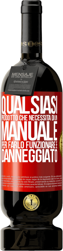 Spedizione Gratuita | Vino rosso Edizione Premium MBS® Riserva Qualsiasi prodotto che necessita di un manuale per farlo funzionare è danneggiato Etichetta Rossa. Etichetta personalizzabile Riserva 12 Mesi Raccogliere 2014 Tempranillo