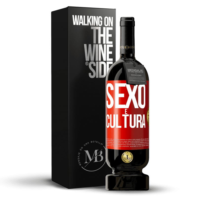 49,95 € Envio grátis | Vinho tinto Edição Premium MBS® Reserva Sexo é cultura Etiqueta Vermelha. Etiqueta personalizável Reserva 12 Meses Colheita 2014 Tempranillo