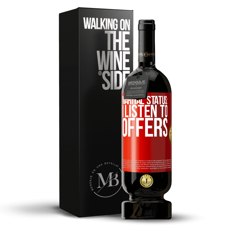 49,95 € Free Shipping | Red Wine Premium Edition MBS® Reserve Marital status: I listen to offers Red Label. Customizable label Reserve 12 Months Harvest 2014 Tempranillo