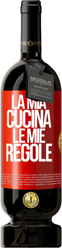 Spedizione Gratuita | Vino rosso Edizione Premium MBS® Riserva La mia cucina, le mie regole Etichetta Rossa. Etichetta personalizzabile Riserva 12 Mesi Raccogliere 2014 Tempranillo