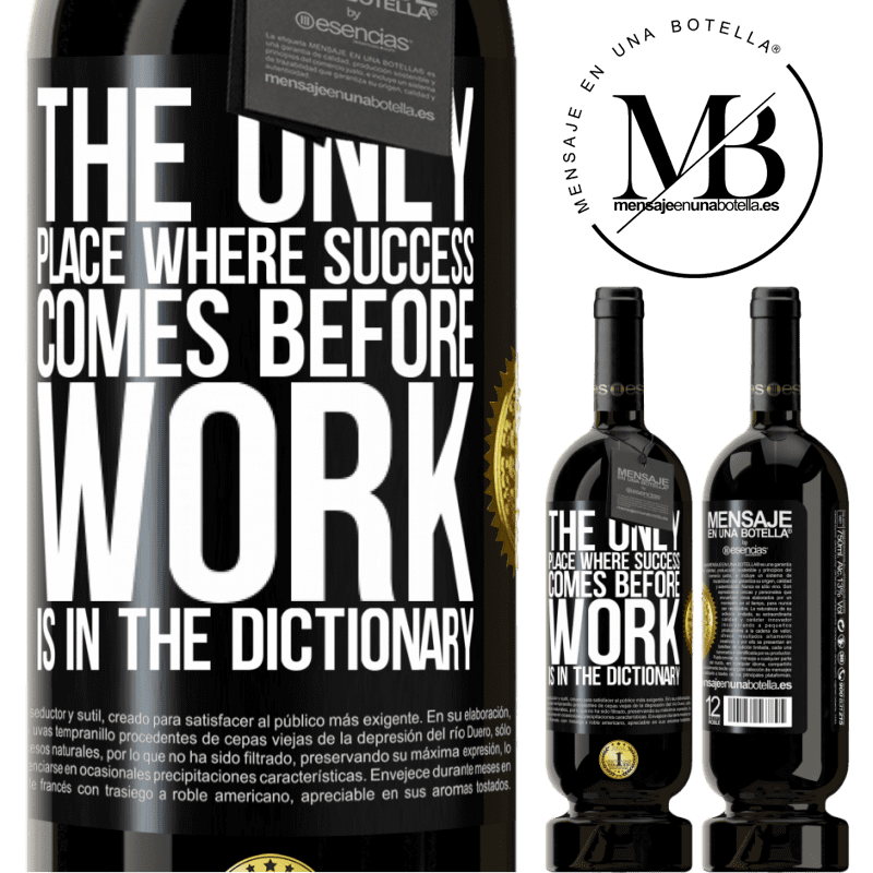 29,95 € Free Shipping | Red Wine Premium Edition MBS® Reserva The only place where success comes before work is in the dictionary Black Label. Customizable label Reserva 12 Months Harvest 2014 Tempranillo