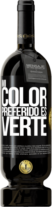49,95 € Kostenloser Versand | Rotwein Premium Ausgabe MBS® Reserve Mi color preferido es: verte Schwarzes Etikett. Anpassbares Etikett Reserve 12 Monate Ernte 2016 Tempranillo