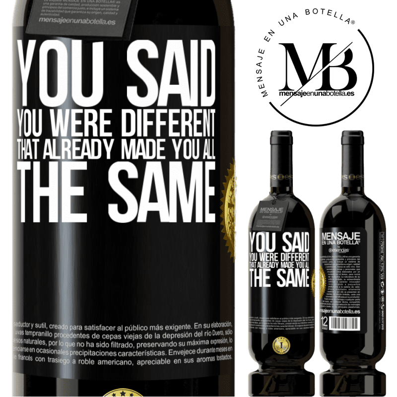 29,95 € Free Shipping | Red Wine Premium Edition MBS® Reserva You said you were different, that already made you all the same Black Label. Customizable label Reserva 12 Months Harvest 2014 Tempranillo
