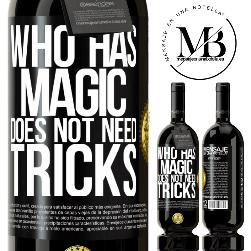 49,95 € Free Shipping | Red Wine Premium Edition MBS® Reserve Who has magic does not need tricks Black Label. Customizable label Reserve 12 Months Harvest 2016 Tempranillo