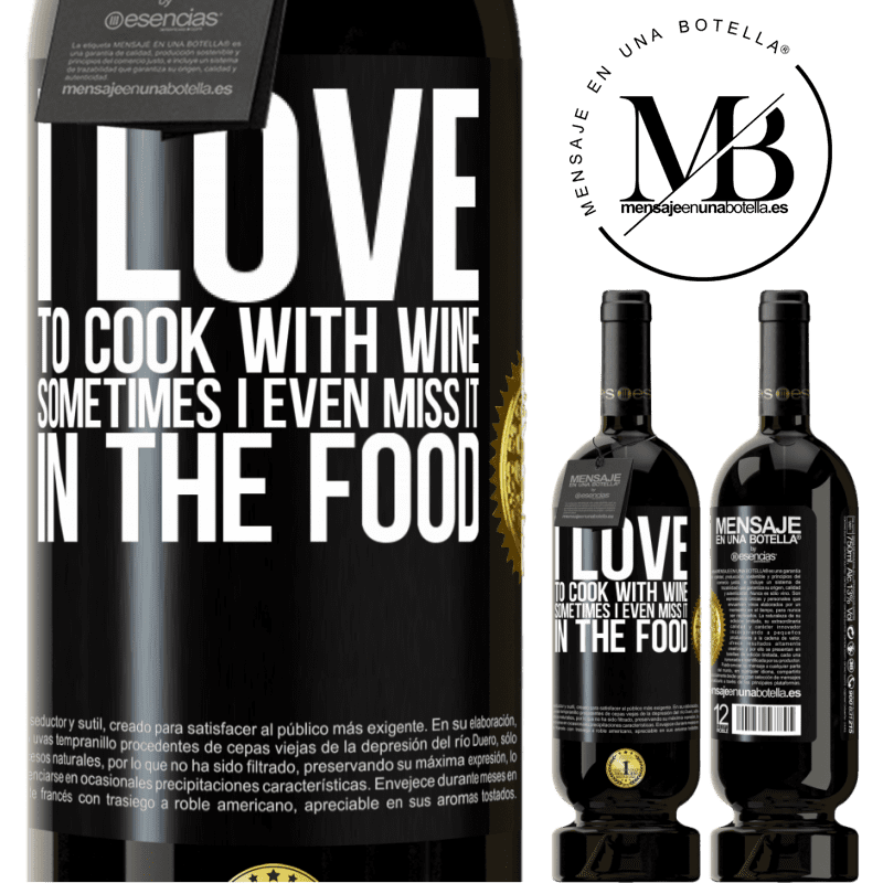 29,95 € Free Shipping | Red Wine Premium Edition MBS® Reserva I love to cook with wine. Sometimes I even miss it in the food Black Label. Customizable label Reserva 12 Months Harvest 2014 Tempranillo