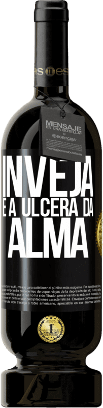 49,95 € | Vinho tinto Edição Premium MBS® Reserva Inveja é a úlcera da alma Etiqueta Preta. Etiqueta personalizável Reserva 12 Meses Colheita 2016 Tempranillo