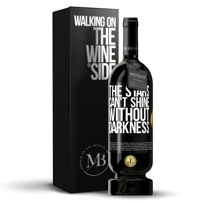 49,95 € Free Shipping | Red Wine Premium Edition MBS® Reserve The stars can't shine without darkness Black Label. Customizable label Reserve 12 Months Harvest 2014 Tempranillo